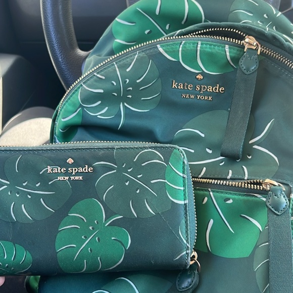 kate spade Bags Kate Spade Monstera Backpack Wallet Poshmark